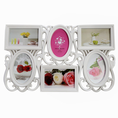 

Online World Decorative Premium 6 Stylish Photo frame Wall Collage (White)(128 MB, White)