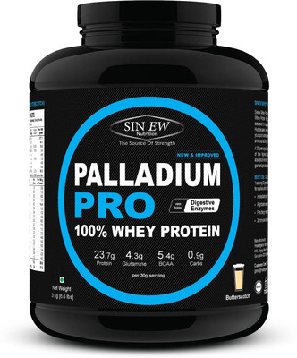 

Sinew Nutrition Palladium Pro Whey Protein with Digestive Enzymes, 3kg (Butterscotch Flavour) Whey Protein(3 kg, Butterscotch)