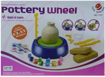 

latest radhe Multicolour Plastic Molding Pottery Wheel Set