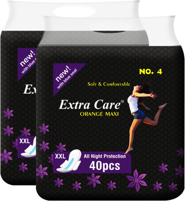 

Extra Care Orange Maxi xxl Pack of 2 Sanitary Pad(Pack of 50)