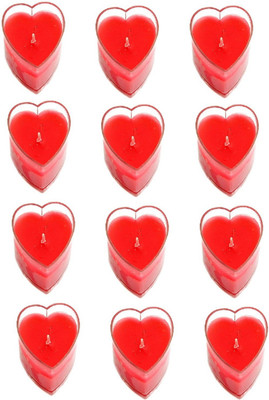 

Kala Decorators 12 Pcs Amazing Heart Shape Wedding,Festival,Valentine,Birthday Candle(250 g)