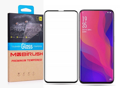 MOBIRUSH Edge To Edge Tempered Glass for Oppo Find X(Pack of 1)
