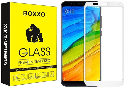 Boxxo Edge To Edge Tempered Glass for Mi Redmi 5(Pack of 1)
