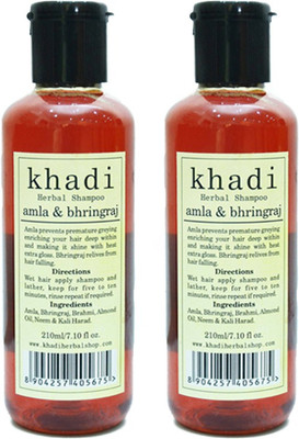 

Vagad's Khadi Amla & Bhringraj Shampoo Set of 2(420 ml)