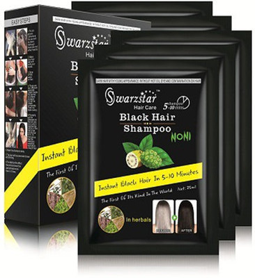 

Swarzstar Hair Color Shampoo Black- Noni Extract(375 ml)