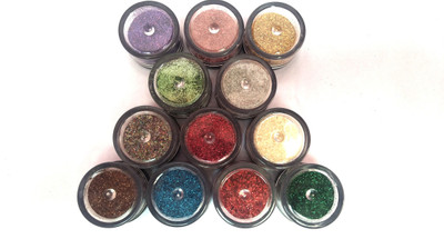 

Tripti Collections Professional Eye Care Thick Body Shimmer Glitter for Beauty Queen(Multicolor)