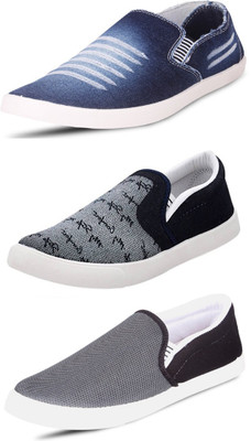 

Wwodcell Slip On Sneakers For Men(Multicolor, Blue