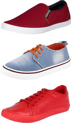 

Trenqs Loafers For Men(Multicolor, Maroon