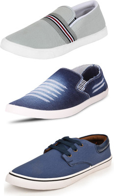 

Trenqs Loafers For Men(Multicolor, Grey