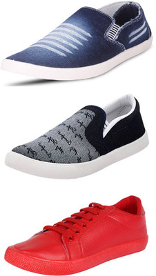 

Wwodcell Slip On Sneakers For Men(Multicolor, Blue
