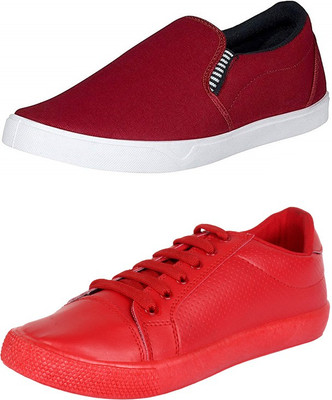 

Trenqs Casuals For Men(Multicolor, Maroon