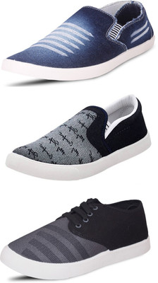 

Wwodcell Slip On Sneakers For Men(Multicolor, Blue