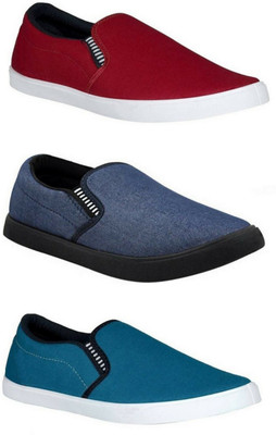 

WELDONE Combo Pack Of 3 Loafers For Men(Multicolor