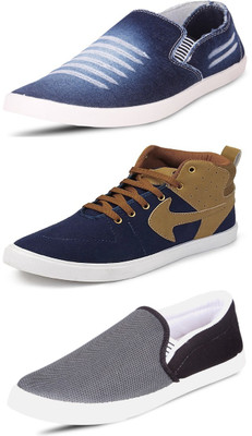 

Wwodcell Slip On Sneakers For Men(Multicolor, Blue