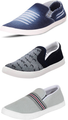 

Wwodcell Slip On Sneakers For Men(Multicolor, Blue