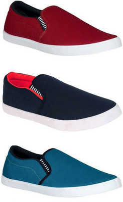 WELDONE Combo Pack Of 3 Loafers For Men(Multicolor ,)