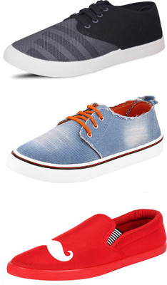 

Trenqs Casuals For Men(Multicolor, Grey