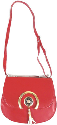 

DELMA Girls Casual, Formal Red Leatherette Sling Bag