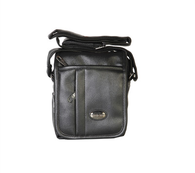 

Goodwin Men Formal Black Leatherette Sling Bag