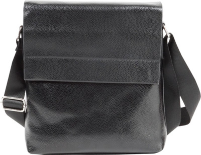

HK Men & Women Casual, Formal Black Leatherette Sling Bag