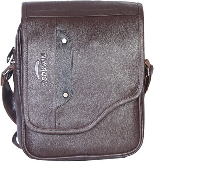 

Goodwin Men Formal Brown Leatherette Sling Bag