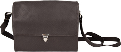TRYSCO Girls Formal Brown Genuine Leather Sling Bag