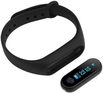 

Quit-X Smart Wristband Running Sport Fitness Watch Sleep Monitor Intelligent Smart Bracelet OLED Touchpad Heart Rate Monitor(Black Strap, Size : Free Size), Metallic