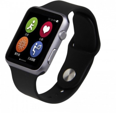 

ROQ MO Bluetooth Smart Health Watches Support SIM Card slot and memory card slot Smartwatch(Silver Strap Regular)