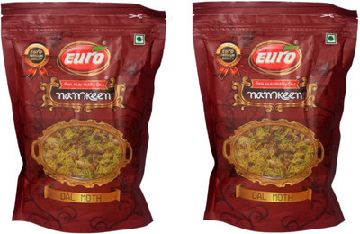 

EURO Namkeen - Dal Moth Pack of 2 Per(200gm)(200 g, Pack of 2)