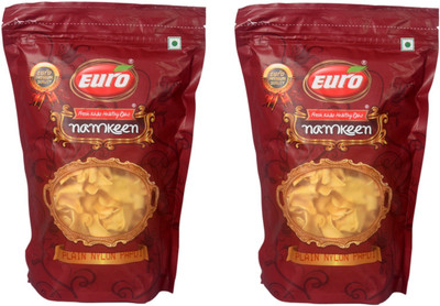 

EURO Namkeen - Plain Nylon Papdi Pack Of 2(500 g, Pack of 2)
