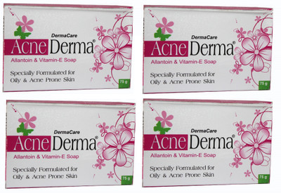 

Acne Derma Allantion & Vitamin-E soap for Oily and Acne Prone skin(300 g, Pack of 4)