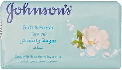 

Johnson's Soft & Fresh Revive Lily Aroma Soap (Made in U A E)(125 g, Pack of 3)
