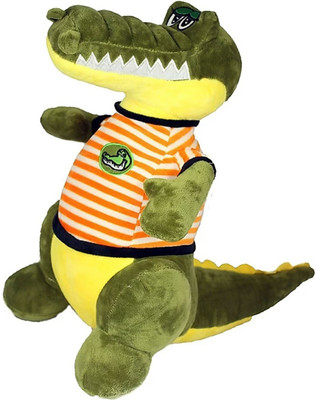 

ladoo gopal & sons Funny Crocodile Stuffed Soft Plush Toy for Kids 42 cm - 42 cm(Green)