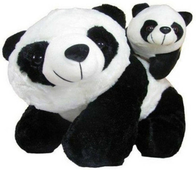 

HOMOKART Sweet Panda With The Panda Baby - 20 inch(Black)