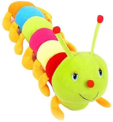 

Shopfloor.XYZ Stuffed Soft caterpillar Plush Toy Kids Birthday - 21 cm(Multicolor)