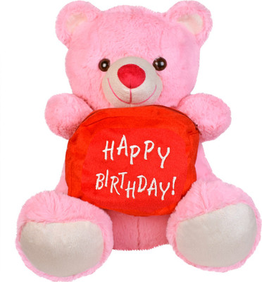 

Ultra Happy Birthday Teddy Soft Toy - 15 inch(Pink)