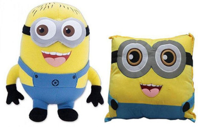 Yashi Enterprises Minnion 30 CM with Pillow 45 CM - 30 cm(NA)