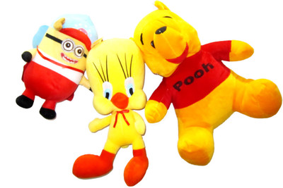 

Yashi Enterprises Tweety CM with Pooh and Min - 13 inch(Yellow)