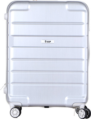 

VIP Hummer Spinner Hard Trolley 67 cm (Silver Steel) Check-in Luggage - 26 inch(Silver)