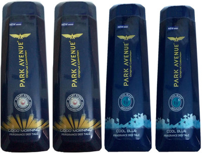 

Park Avenue GOOD MORNING FRAGRANCE DEO TALC 200 GM+COOL BLUE FRAGRANCE DEO TALC 200 GM(200 g)