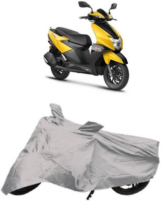 Shivonic Two Wheeler Cover for TVS(Silver)