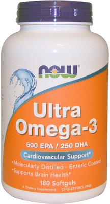 

Now Foods Now Foods, Ultra Omega-3, 500 EPA/250 DHA,(180 No)