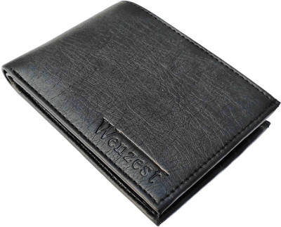 

Wenzest Boys Black Artificial Leather Wallet(10 Card Slots)