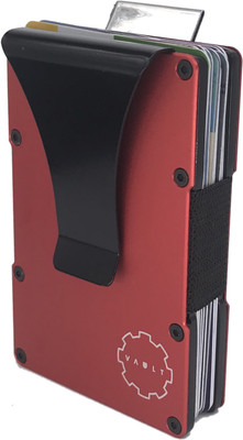 

House of Quirk Men Red Aluminium Card Holder(10 Card Slots)