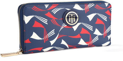 

Tommy Hilfiger Women Casual Blue Genuine Leather Wallet(8 Card Slots), Navy