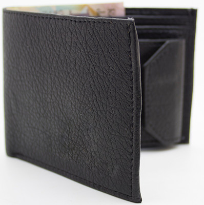 

Facinate Men Black Artificial Leather Wallet(10 Card Slots)