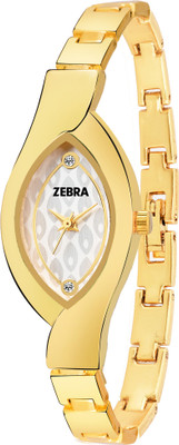 

Zebra ZB2480SM02 Oval Shape Limited Edition Best Party-Wedding Gold Strap Watch For Girls & Women Watch - For Women