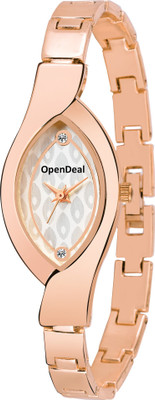 

OpenDeal Best Stylish Oval Designer Dial RoseGold Strap Watch For Girls & Women Watch - For Girls