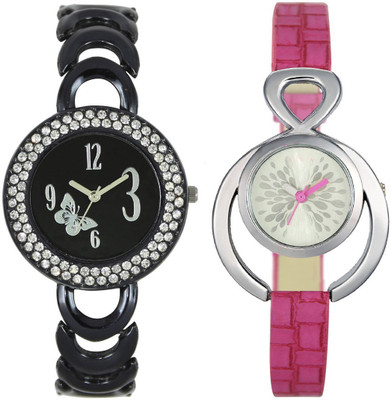 

DURVA RETAIL 201-205 StylisH Look Super Hot Pack Of 2 Watch - For Girls