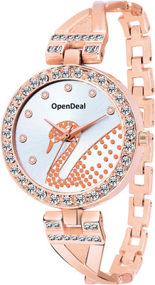 

OpenDeal Graceful Designer Doted Hans RoseGold Dial RoseGold Color Chain Strap Watch For Girls & Women Watch - For Girls